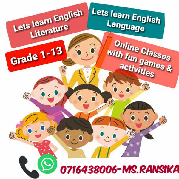 English Literature & Language Classes-Homevisiting/Online