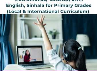 Online Classes-Primary Grades-Maths, Science, Sinhala, ENV & English