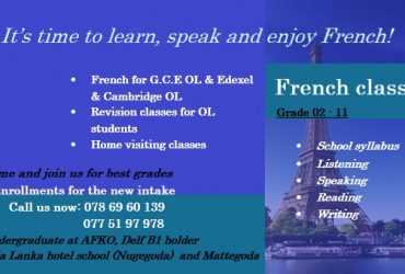 It's time to learn speak and enjoy French