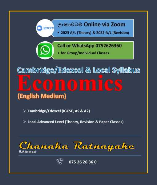 Economics for London and Local ALs