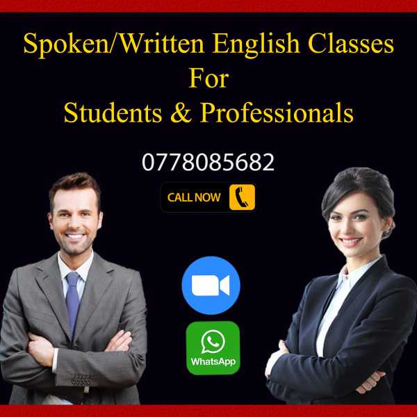 English Classes for Students and professionals