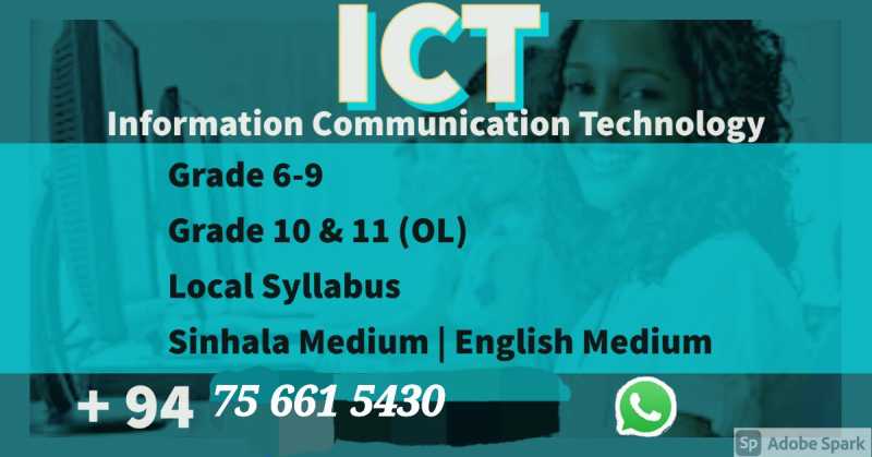 ICT Classes for Grade 6-11 & OL ICY