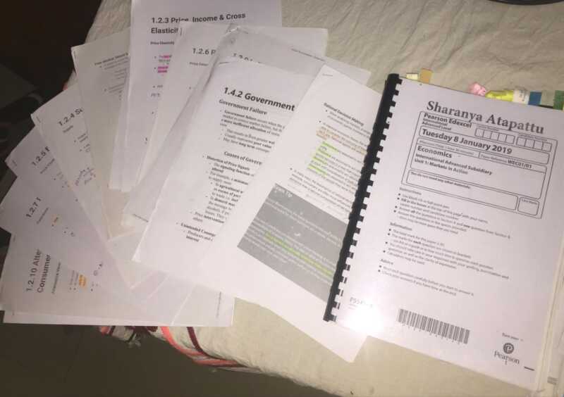 Edexcel AS level Economics past papers and notes