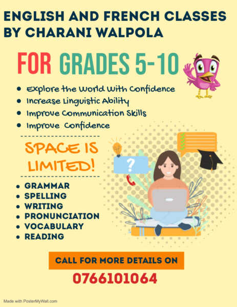 English and French classes