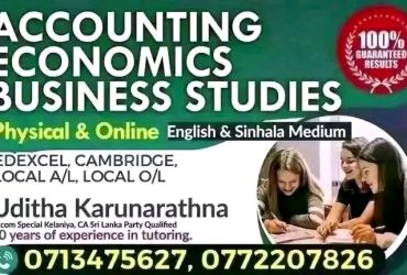 Accounting Economics edexcel cambridge Local AL and OL commerce