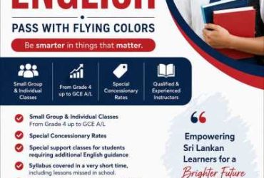 English Classes | Grade 4 to GCE A/L | Rajagiriya, Athurugiriya & Online